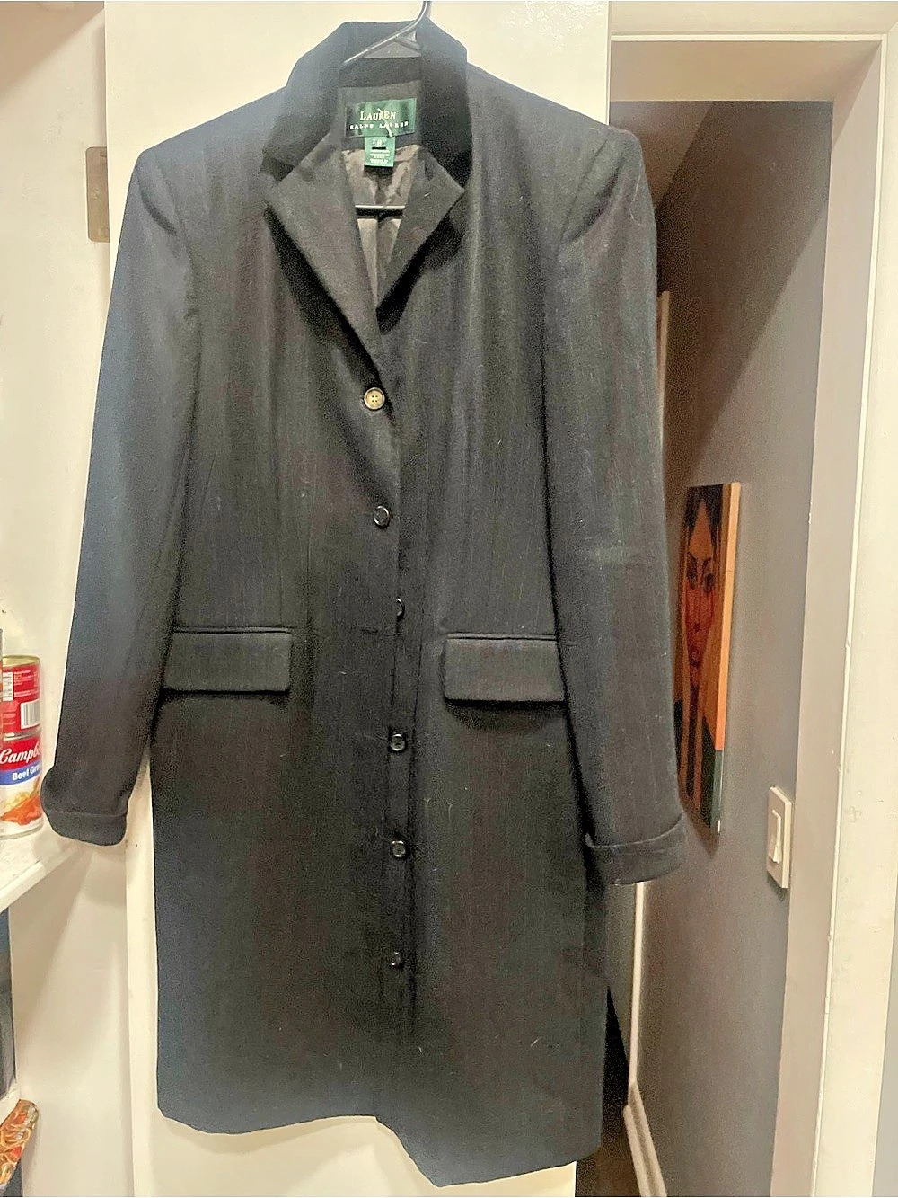 Lauren Ralph Lauren Black Coat Size 8 Like New